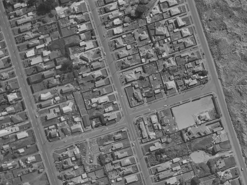 242 Pine Avenue from the air, 1970-1974