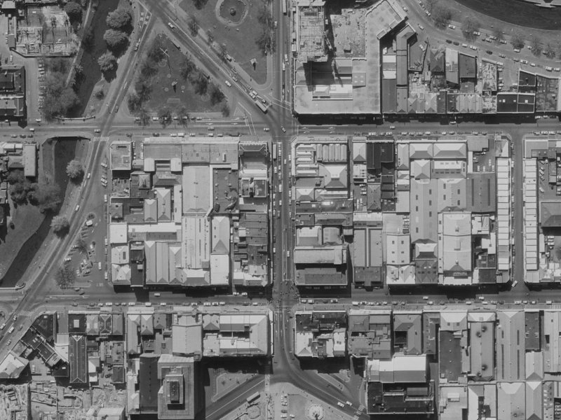 746 Colombo Street from the air, 1970-1974