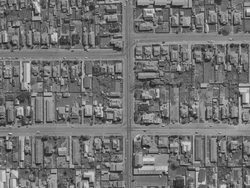 119 Stanmore Road from the air, 1970-1974