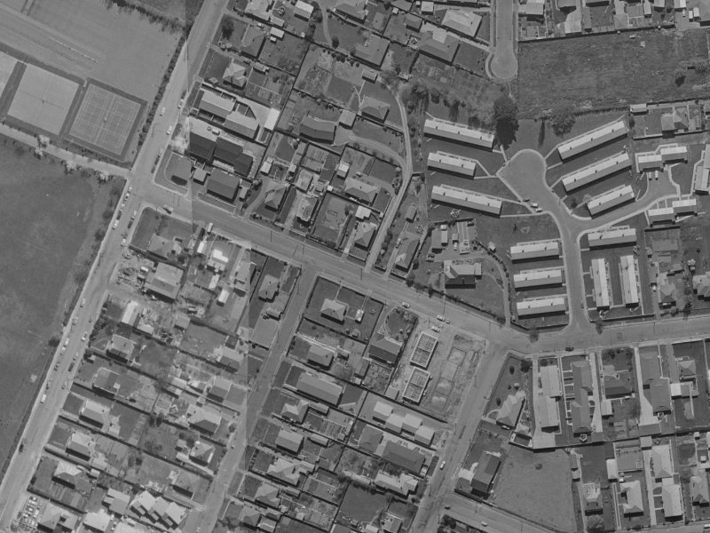 28 Bowen Street from the air, 1970-1974