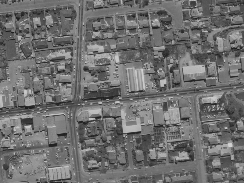 82 Riccarton Road from the air, 1970-1974