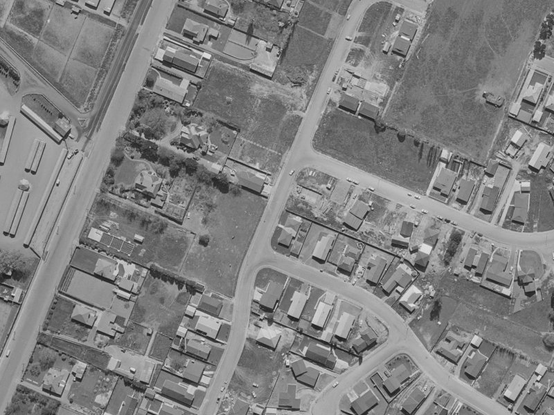 48 Cheyenne Street from the air, 1970-1974