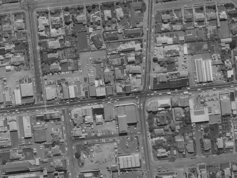 92A Riccarton Road from the air, 1970-1974