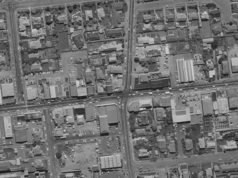 90 Riccarton Road from the air, 1970-1974