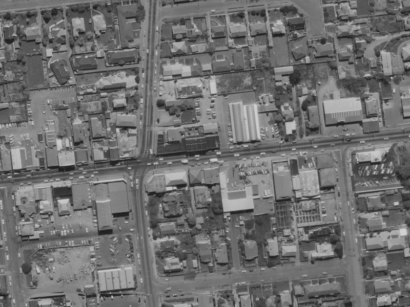 84B Riccarton Road from the air, 1970-1974