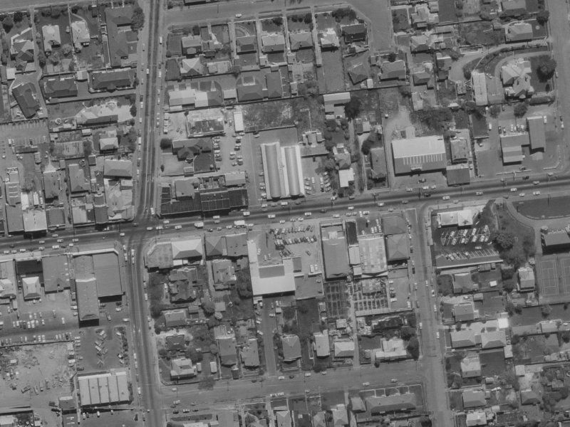 78 Riccarton Road from the air, 1970-1974