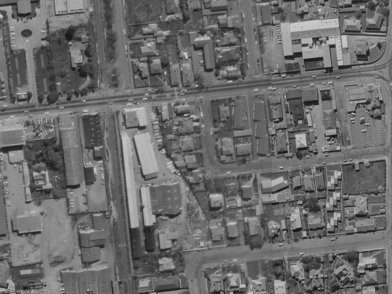 22 Bartlett Street from the air, 1970-1974