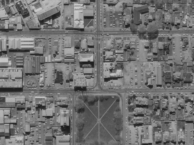 271 Madras Street from the air, 1970-1974