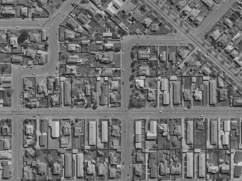 69 Tancred Street from the air, 1970-1974