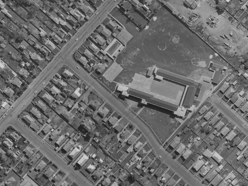 5-7 McLean Street from the air, 1970-1974