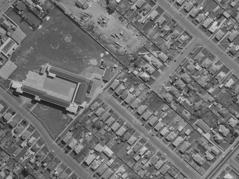53 Rhona Street from the air, 1970-1974