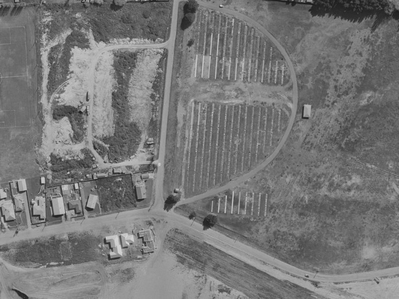 5E Cypress Street from the air, 1970-1974