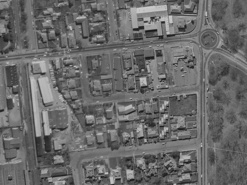 Bartlett Street from the air, 1970-1974