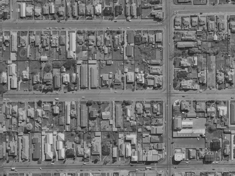 423 Gloucester Street from the air, 1970-1974