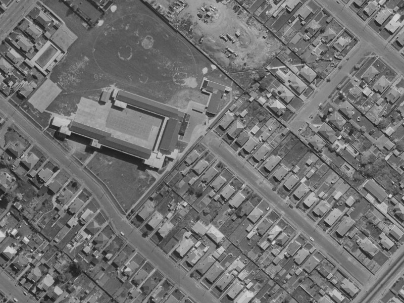 46 Rhona Street from the air, 1970-1974