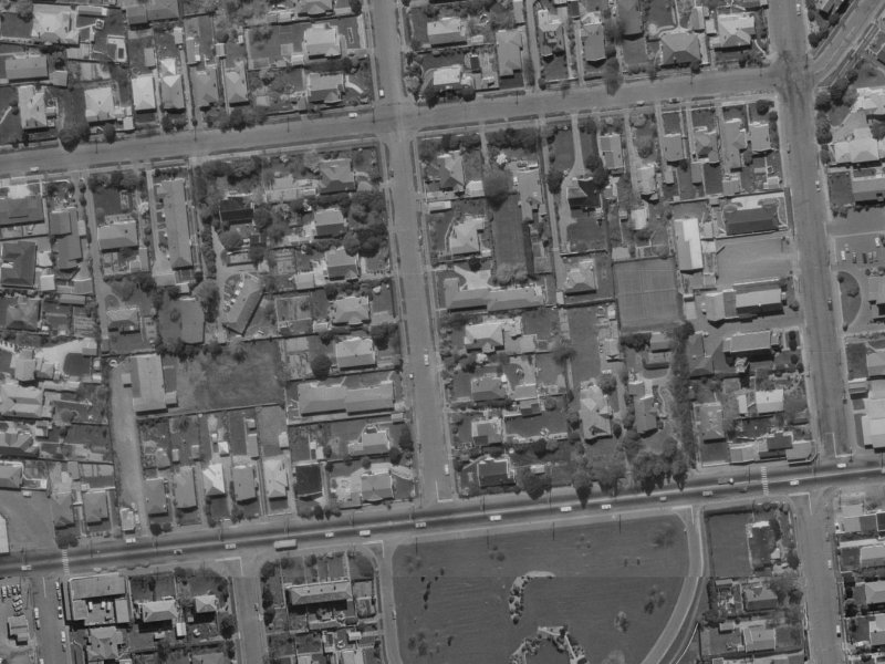 8 Konini Street from the air, 1970-1974