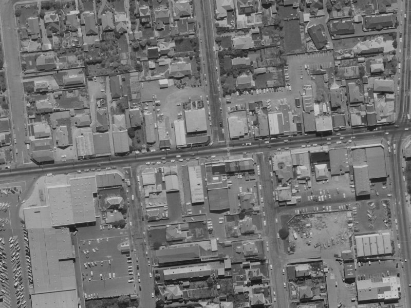 115 Riccarton Road from the air, 1970-1974