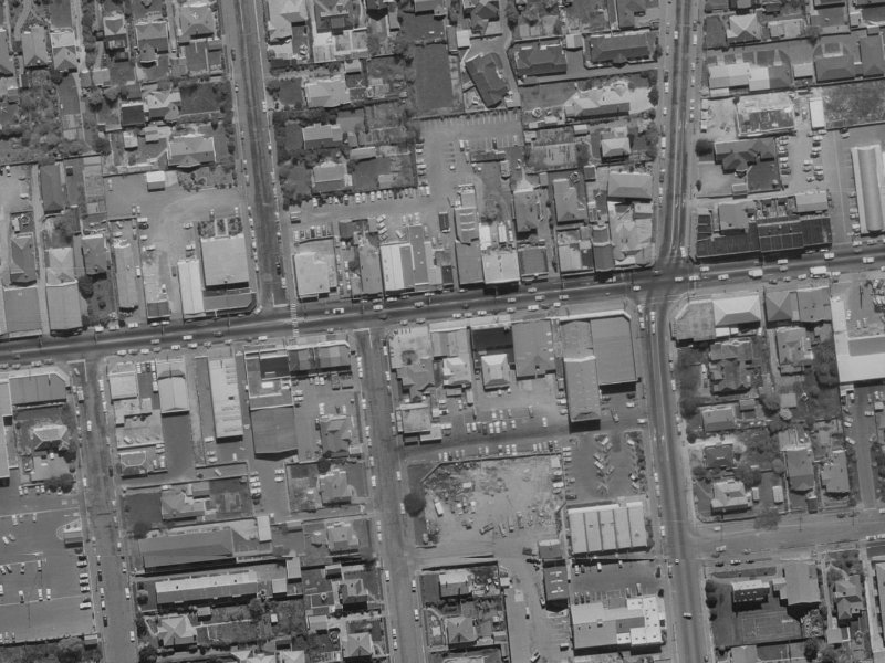 107 Riccarton Road from the air, 1970-1974