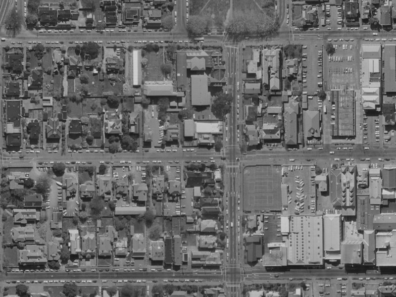 36 Gloucester Street from the air, 1970-1974