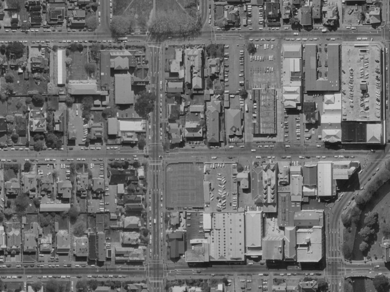 49 Gloucester Street from the air, 1970-1974