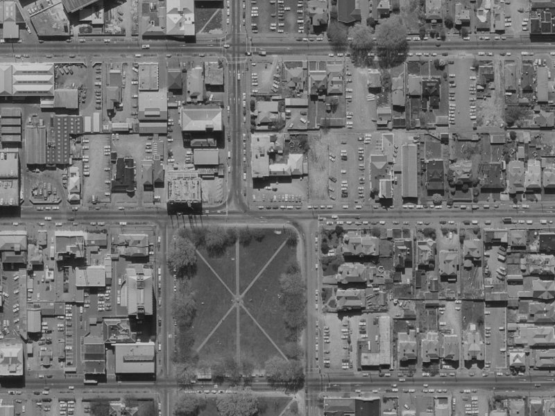 223 Gloucester Street from the air, 1970-1974