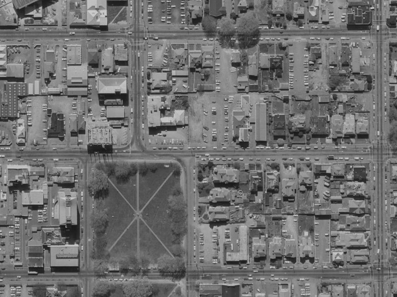 231 Gloucester Street from the air, 1970-1974