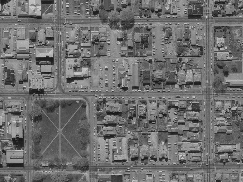 239 Gloucester Street from the air, 1970-1974