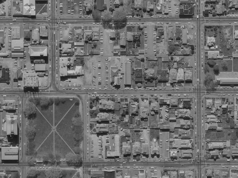 238E Gloucester Street from the air, 1970-1974