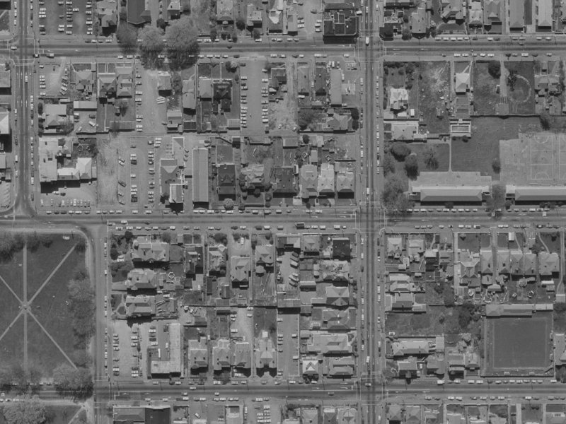 257 Gloucester Street from the air, 1970-1974