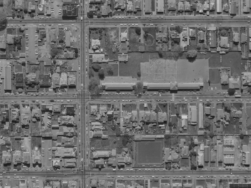 287 Gloucester Street from the air, 1970-1974