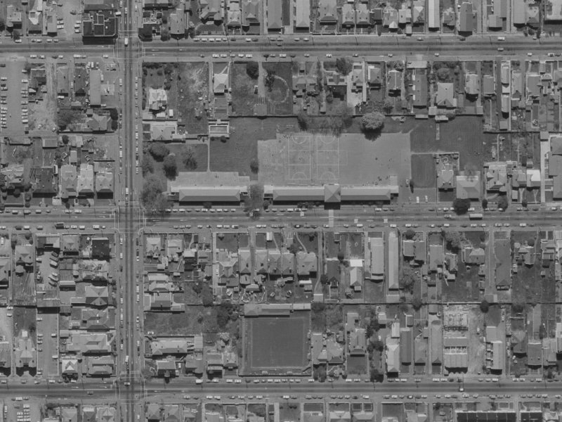 289 Gloucester Street from the air, 1970-1974