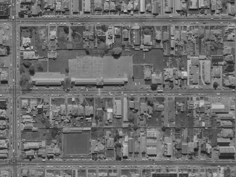 306 Gloucester Street from the air, 1970-1974