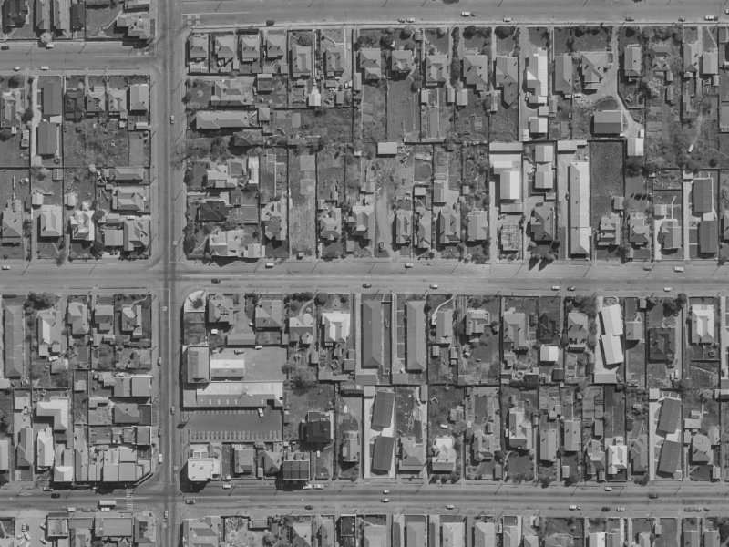 461 Gloucester Street from the air, 1970-1974