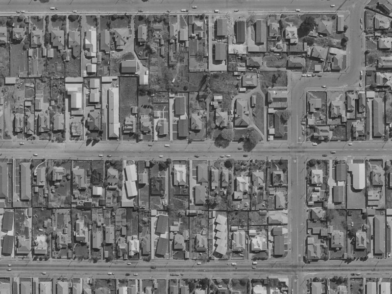 501 Gloucester Street from the air, 1970-1974