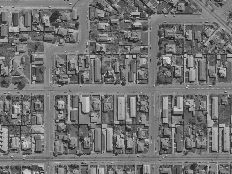 541 Gloucester Street from the air, 1970-1974