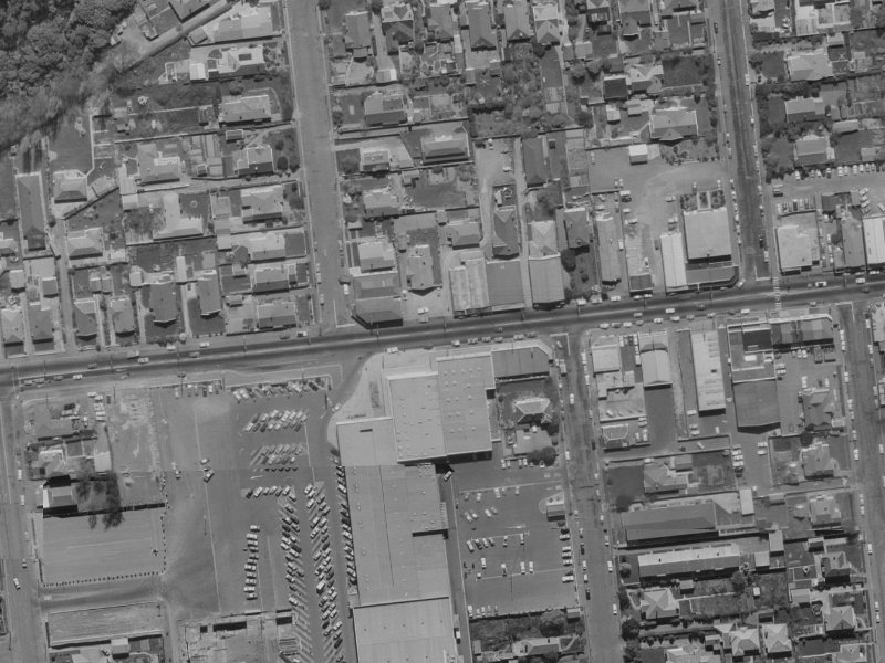 128 Riccarton Road from the air, 1970-1974