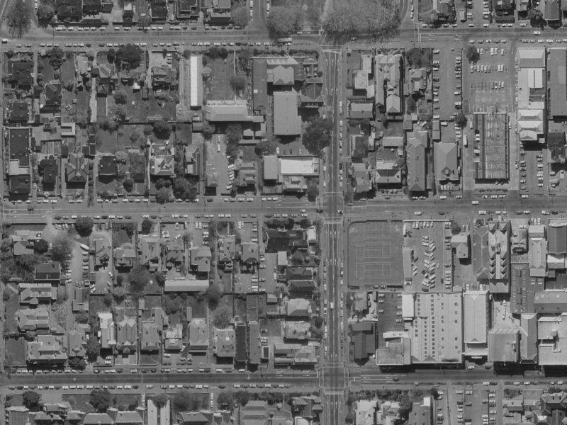 38 Gloucester Street from the air, 1970-1974