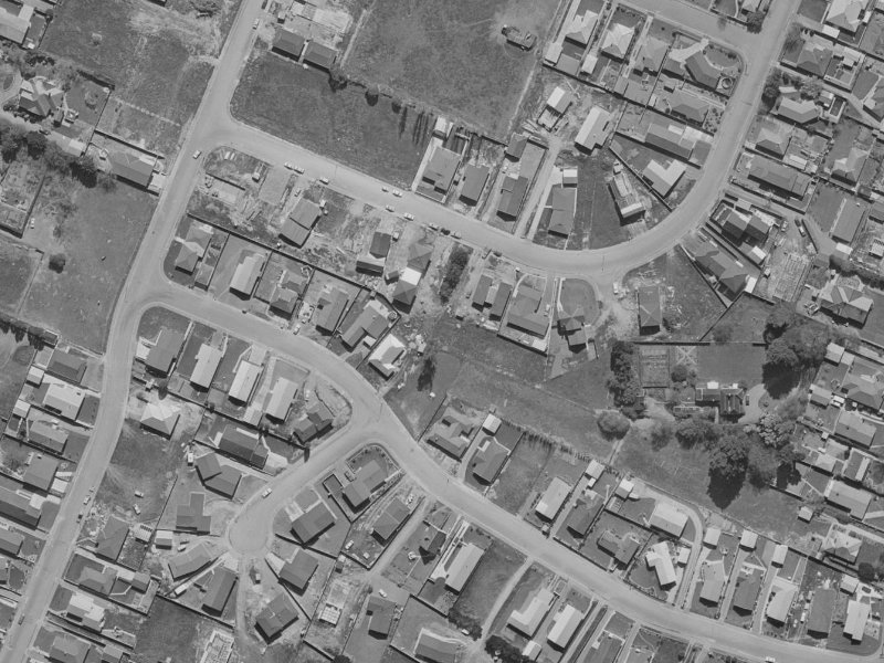 43A Bucknell Street from the air, 1970-1974