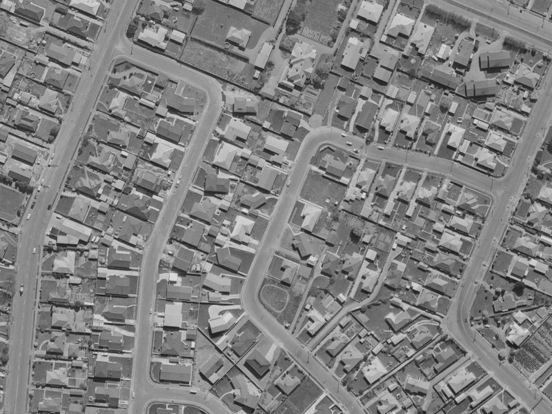 75 Colman Avenue from the air, 1970-1974
