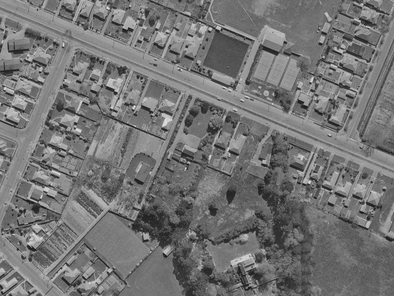 Octavius Lane from the air, 1970-1974