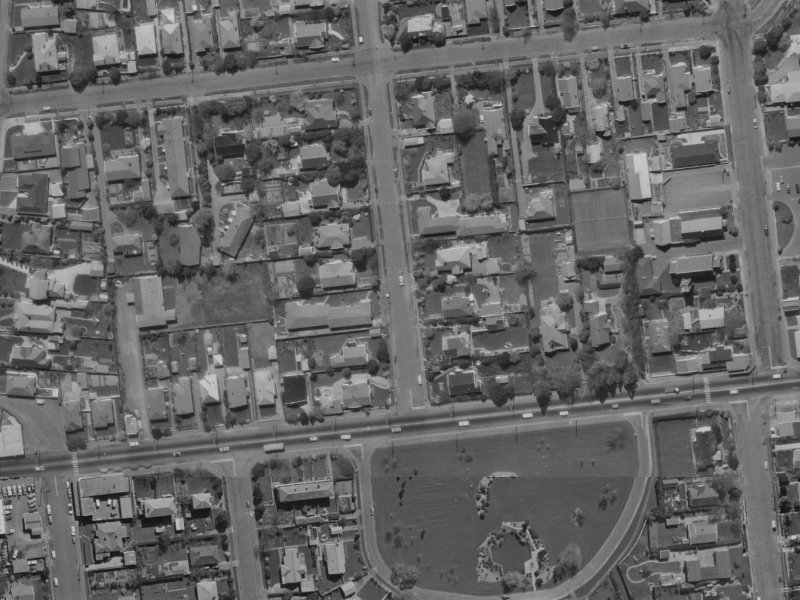 7 Konini Street from the air, 1970-1974