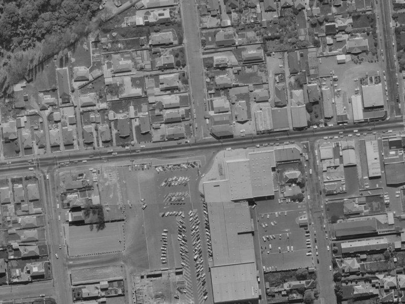 145 Riccarton Road from the air, 1970-1974
