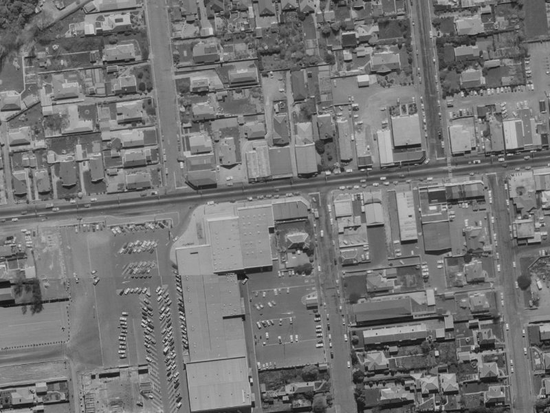 127 Riccarton Road from the air, 1970-1974