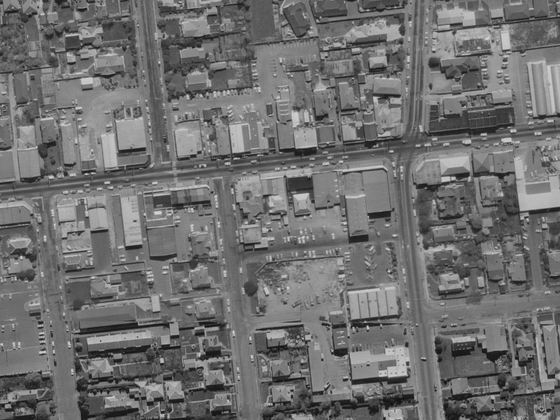 107A Riccarton Road from the air, 1970-1974