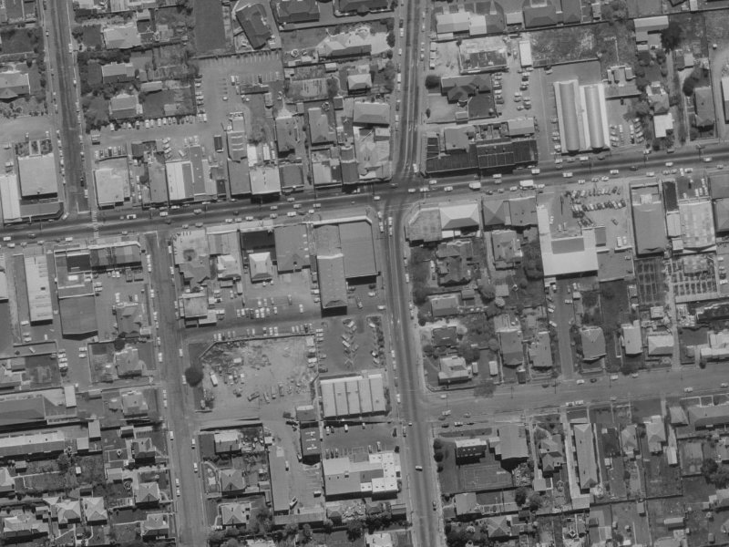 99A Riccarton Road from the air, 1970-1974
