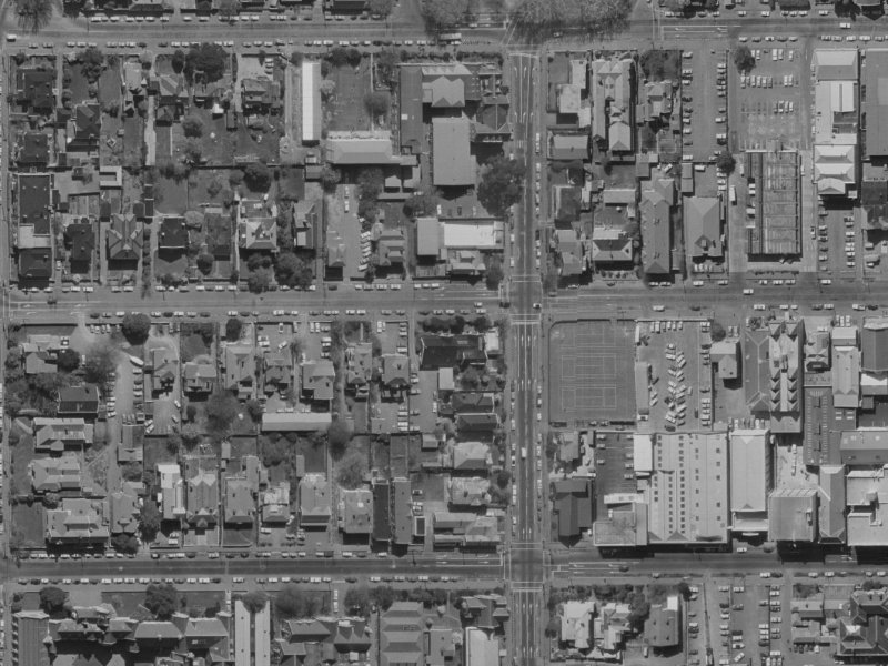 8 Gloucester Street from the air, 1970-1974