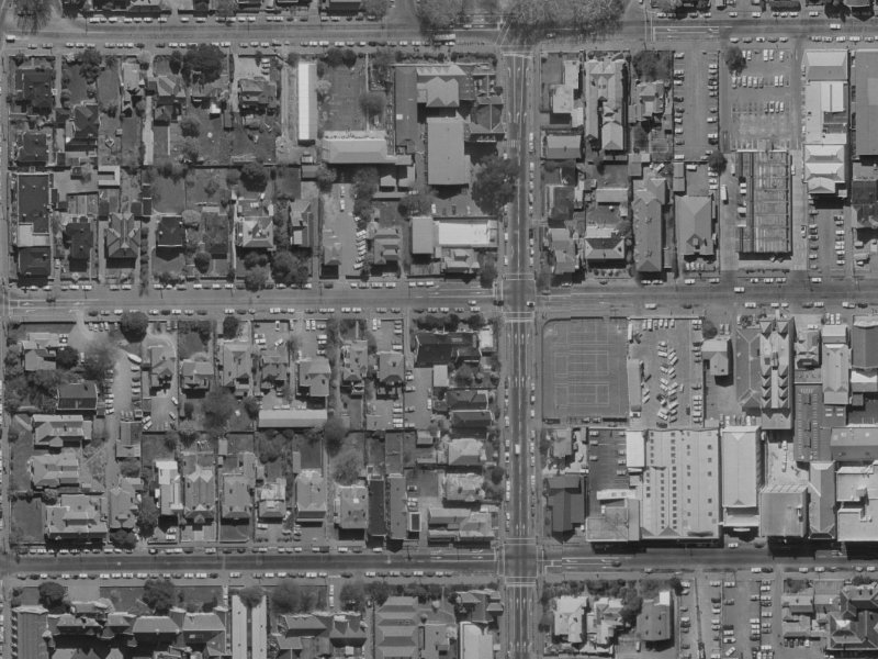 34 Gloucester Street from the air, 1970-1974