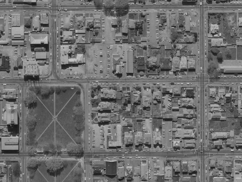 228 Gloucester Street from the air, 1970-1974