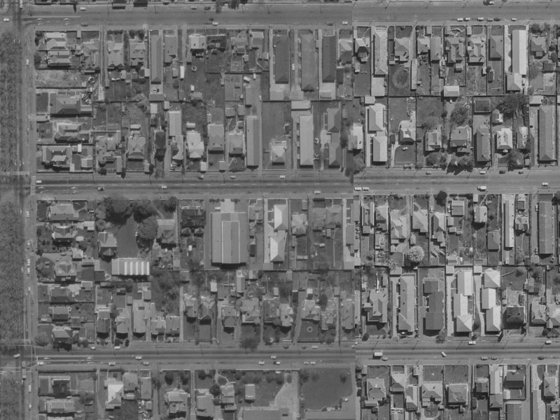 360A Gloucester Street from the air, 1970-1974