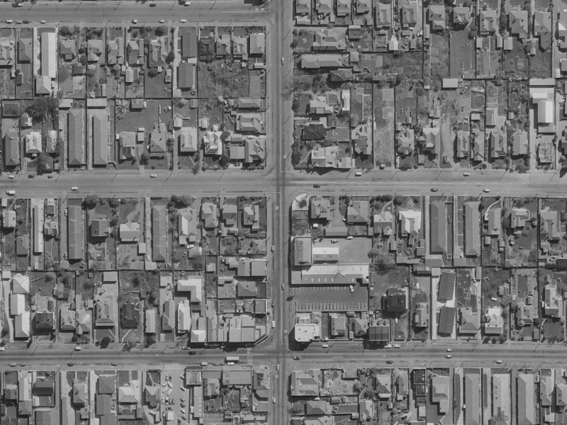 108D Stanmore Road from the air, 1970-1974
